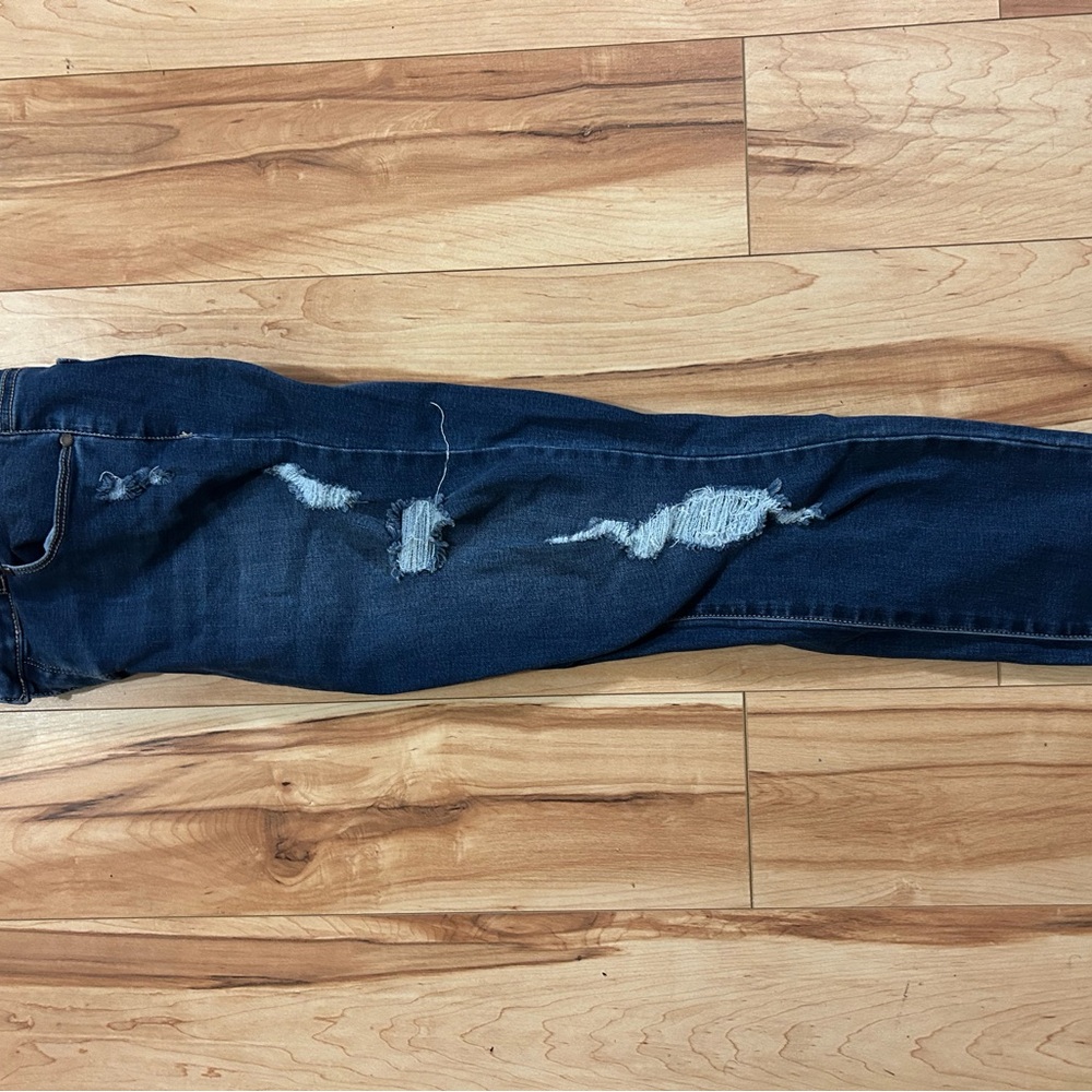 Dark Blue Wax Jeans